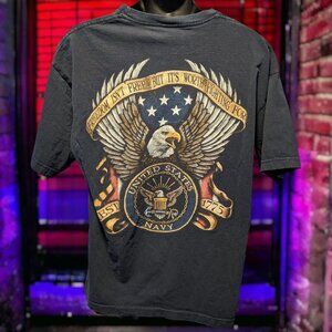 United States Navy Eagle T-Shirt, Large - Made in America